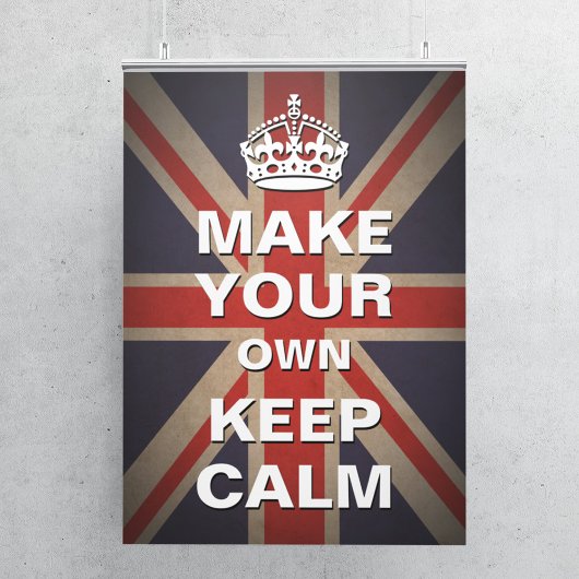 Maintenir le calme Modèle - Poster Union Jack Vint