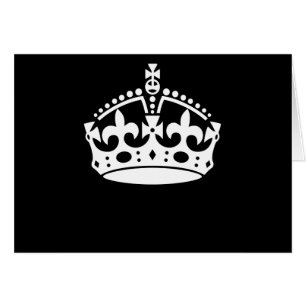 MAINTENIR LE SYMBOLE DE LA COURONNE CALME en noir