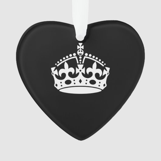 MAINTENIR LE SYMBOLE DE LA COURONNE CALME en noir (devant)
