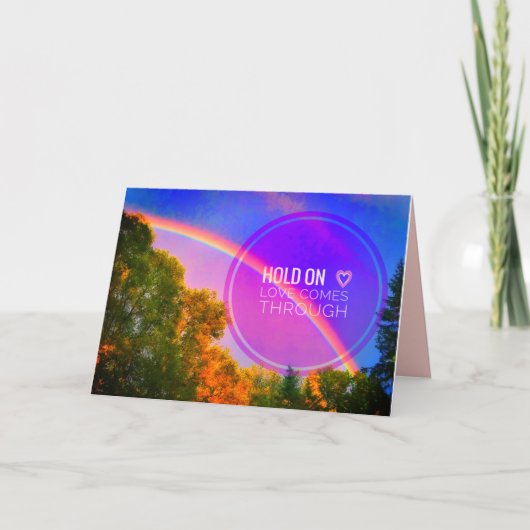 MAINTENIR SUR <3 CARTE D'ACCUEIL LUMINEUSE DE PLAN (Devant)