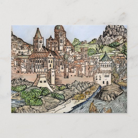 Mainz, Duitsland, 1493 Briefkaart (Voorkant)