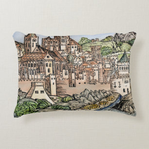 Mainz, Duitsland, 1493 Decoratief Kussen