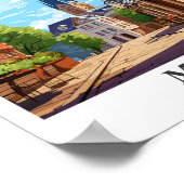 Mainz Duitsland Reizen  Illustratie Poster (Hoek)