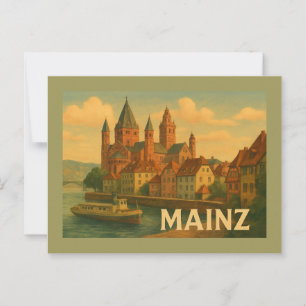 Mainz Duitsland Stad Kunst Briefkaart