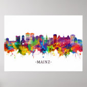 Mainz Germany Skyline Poster (Voorkant)