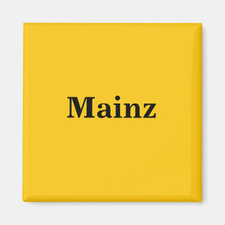 Mainz  Magnet Schild Gold Gleb Magneet
