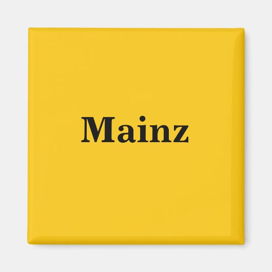 Mainz Magnet Schild Gold Gleb Magneet (Voorkant)