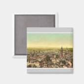 Mainz, richting de Rijn, de Rijn, Duitsland magni Magneet (Voorkant / Achterkant)