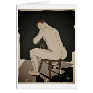 Mais carte de voeux nue