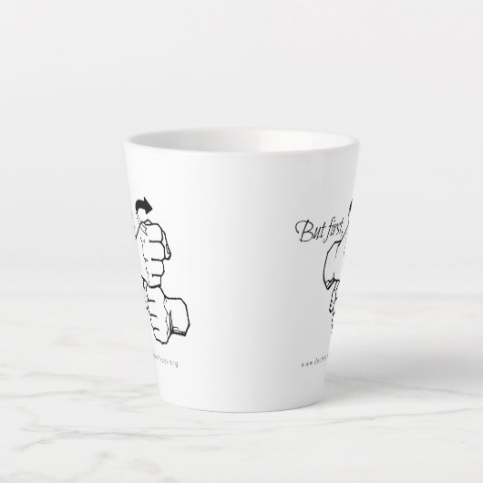 Mais D'Abord [ASL] Café Latte Mug (Devant)