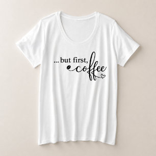 Mais d'abord Café Taille Plus Chemise Café pour Fe