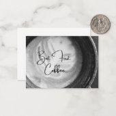 Mais D'Abord, Carte pour notes De Café (Devant/Arrière en situation)