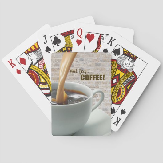mais d'abord, cartes à jouer COFFEE (dos)