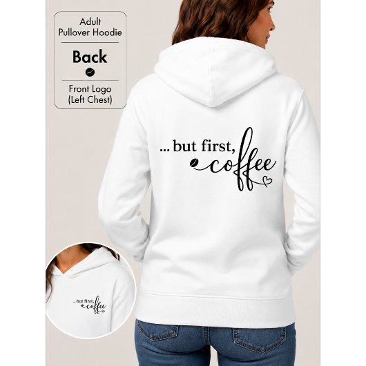 Mais d'abord Coffee Cozy Pullover Hoodie
