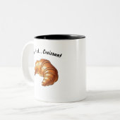 Mais d'abord... Croissant - Mug petit-déjeuner Wit (Devant gauche)
