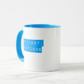 Mais D'Abord, Dévotions Aqua Blue Mug (Devant gauche)