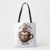 Mais d'abord du café – Sac fourre-tout Swirl & Spa (Devant)