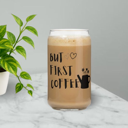 Mais d'abord du café | Verre à café glacé