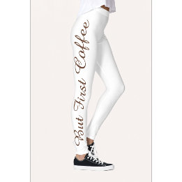 Mais d'abord Legging imprimé Café