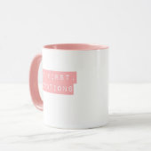Mais D'Abord, Les Dévotions Pink Mug (Devant gauche)