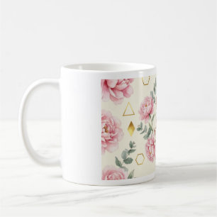 Mais d'abord Mug Tasse à café en or rose floral