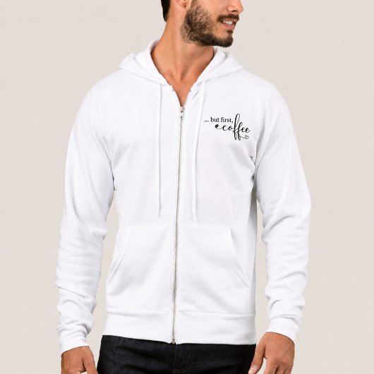 Mais d'abord Sweat à capuche zip Coffee pour les a
