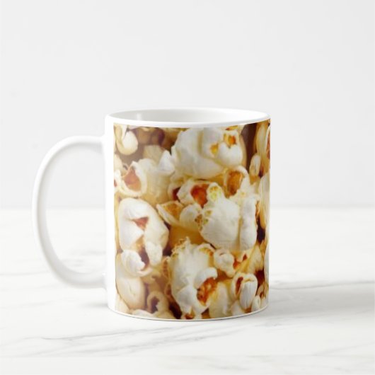 Maïs éclaté sur la tasse de blanc de la taille (Gauche)