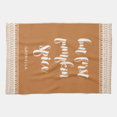 Mais First Citrouille Spice Ajouter Nom Serviette (Horizontal)