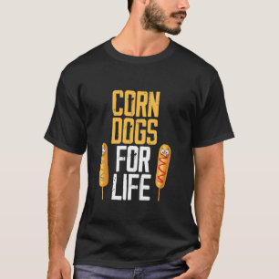 Maïs Hondenliefhebber Gebakken Voedsel Hot Dog Cor T-shirt