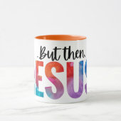 Mais Jésus Grand Citation Abstraite Foi Mug (Centre)