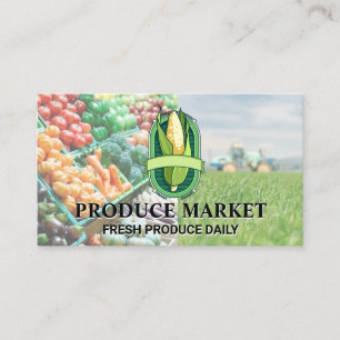 mais Kruidenierswinkel produceren stand Visiteka Visitekaartje