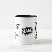 Mais le premier café Qi Mug (Centre)