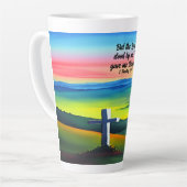 Mais L'Éternel Se Tenait Par Moi Latte Mug (Angle gauche)