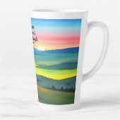 Mais L'Éternel Se Tenait Par Moi Latte Mug (Droite)