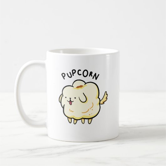 Maïs-levrette Puppy Chien Pun Mug (Gauche)