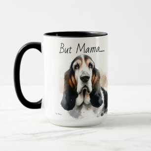 Mais maman....... Basset Hound Personnaliser Mug