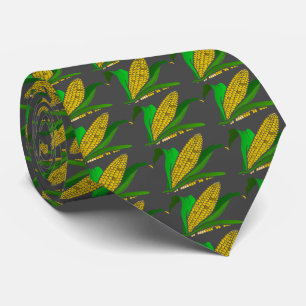 maïs met groene bladeren. Gray Stropdas