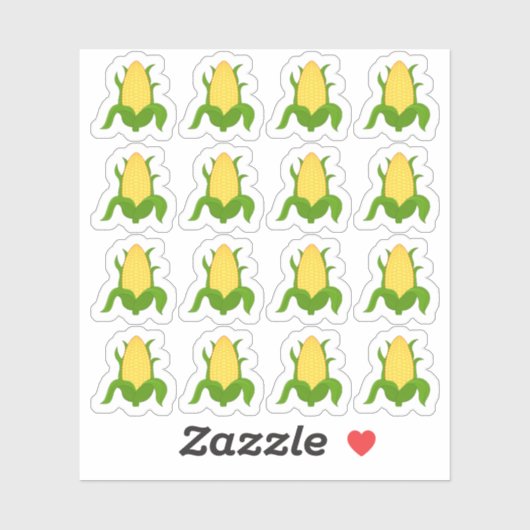 Maïs op de COB BBQ Voedsel Groente Planner Sticker (Vel)
