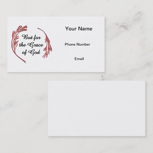 Mais pour la Carte d'appel de la grâce de Dieu (Devant / Derrière)