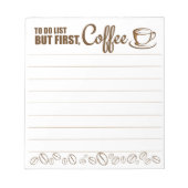 Mais Premier Bloc-notes de café (Devant)