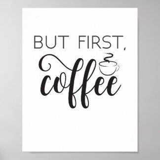 Mais Premier Café Imprimé Mur Art, Poster de cuisi