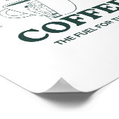 Mais premier poster de café - Caffeine Wall Art (Coin)