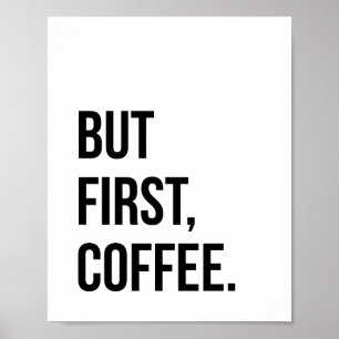 Mais premier poster de café imprimé