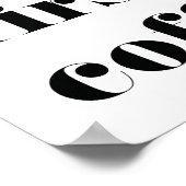 Mais premier poster d'impression de café (Coin)