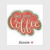Mais Premier Sticker Plaisant Inspirivé Café (Feuille)