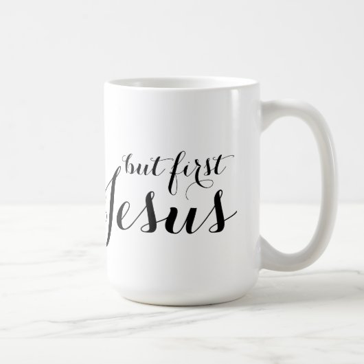 Mais première tasse blanche classique de Jésus (Droite)