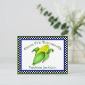 Maïs Sur Les Cartes De Recette Du Cob (Debout devant)