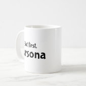 Mais tout d'abord, fursona café mug (Devant gauche)
