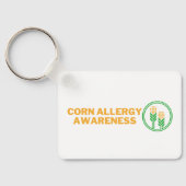 Maïs zit in alles wat allergisch is sleutelhanger (Achterkant)