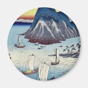 Maisaka door Ando, Hiroshige Ukiyoe Magneet